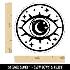 Magical All Seeing Eye Self-Inking Rubber Stamp Ink Stamper for Stamping Crafting Planners UV