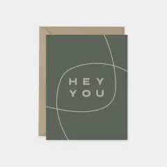 Hey You Card II, Modern Friendship Card