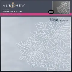 Poinsettia Cluster 3D Embossing Folder