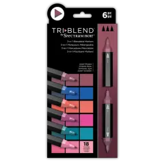 Spectrum Noir TriBlend Marker Set - Jewel Shades - 6pc Set