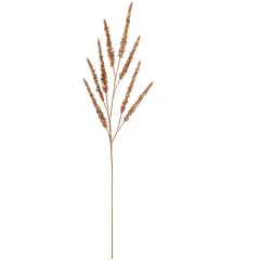 Allstate Glitter and Sequin Artificial Leaf Sprigs Christmas Spray - 34" -Rose Gold