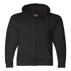 Bayside&reg; USA-Made Full Zip Hooded Sweatshirt Black