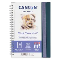Canson Mixed Media Artist Art Book - 8-1/4" x 11-3/4", 28 Sheets