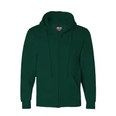 Bayside&reg; USA-Made Full Zip Hooded Sweatshirt Hunter Green