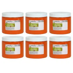 Washable Finger Paint, Orange, 16 oz., Pack of 6
