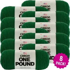 Multipack of 8 - Caron One Pound Yarn-Kelly Green