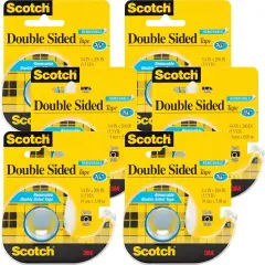 Multipack of 6 - Scotch Removable Double-Sided Tape-.75"X200"