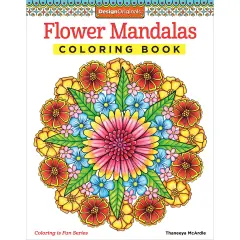 Flower Mandalas Coloring Book-Softcover