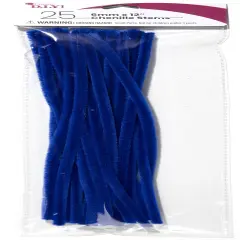 CousinDIY Chenille Stems 6mmx12" 25/Pkg-Dark Blue