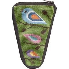 Stitch & Zip Needlepoint Scissor Case Kit - SZ926 Birds of Color Multicolor