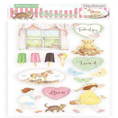 Stamperia Adhesive Chipboard 6"X12"-Elements, Day Dream Toys