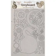Stamperia Greyboard Cut-Outs A4 2mm Thick-Dragon, Sir Vagabond In Japan