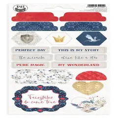 Once Upon A Time Chipboard Stickers 4"X8"-#03