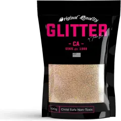 Rusty Gold Holographic Premium Glitter Multi Purpose Dust Powder 100g / 3.5oz for use with Arts & Crafts Wine Glass Decoration Weddings Cards Flowers Cosmetic Face Body Nails