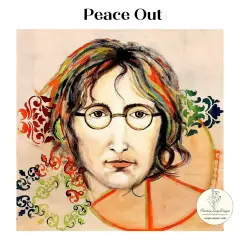 PEACE OUT -Art Paper for Decoupage, Wall Art or Furniture Art (18x18)