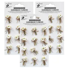 Pack of 3 - Little Birdie Paper Bouquet 12/Pkg-Shabby Chic