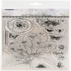 Studio Light Jenine's Mindful Art Essentials Clear Stamps-Violets