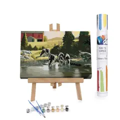 Afternoon at the Farm &ndash; Paint by Numbers Kit | Rustic Home Decor | DIY Painting