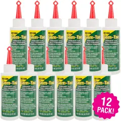 Gem-Tac Permanent Adhesive 12/Pkg