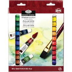Royal & Langnickel(R) essentials(TM) Watercolor Paints 12ml-24/Pkg