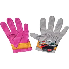 Girls Power Rangers Dino Fury Pink Ranger Gloves Costume Accessory