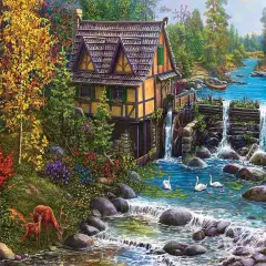 Sunsout Mill by the Stream 1000 pc Jigsaw Puzzle 42939