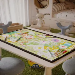 Hopscotch Coloring Poster Rug Washable Reusable Activity Playroom Classroom Decor Kid's Arts And Crafts Coloring Book Birthday Gift For Girl