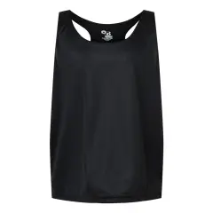 Badger&reg; Girls&rsquo; B-Core Racerback Tank Top Black