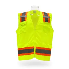 Contrast High Visibility Safety Vest Safety green