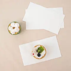 50 Plain Soft 2 Ply Dinner Table Cocktail Paper NAPKINS White