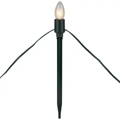 Northlight Lighted C9 Christmas Outdoor Pathway Markers - 10.5"- Clear - Set of 15