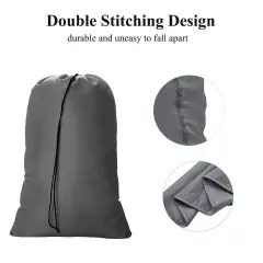24 Pieces 32 inch Dirty Clothes Bags Laundry Bag 2 pack Tear Resistant Washable Laundry Bag Drawstring Organizer Bag for Home Camp College Dorm Organization Storage 60 x 80 cm Grey