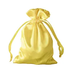 60 pcs 4x6 Satin Favor Drawstring Bags Gold