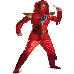 Shadow Ninjas Night Fury Red Ninja Boy's Costume