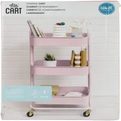 We R A La Cart Storage Cart With Handles-Pink
