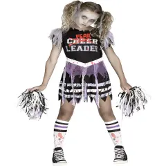 Zombie Fearleader Undead Cheerleader Girl's Costume