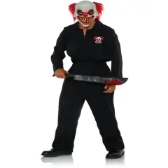 Men's Horror Killer Clown Crew Carnival Gang Suit Costume