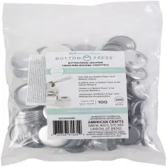 We R Button Press Bulk Refill Pack 100/Pkg-Medium (37mm)