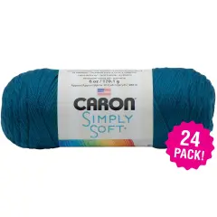 Multipack of 24 - Caron Simply Soft Solids Yarn-Ocean