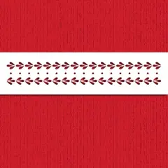 Summertime Garden Triple Beaded Cake Stencil Border Side | C964 by Designer Stencils | Cake Stencils for Royal Icing, Airbrush, Dusting Powder |