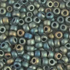 Miyuki 6 Round Seed Bead, #2008, Matte Metallic Patina Iris (was 1256), 10 grams