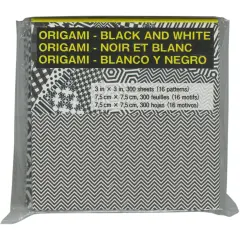 Aitoh Origami Paper 3"X3" 300/Pkg-Black & White