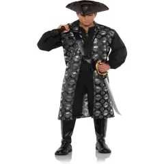 Men's High Seas Pirate Captain Skull Costume