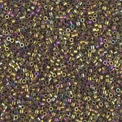 Miyuki Delica Bead 15/0, DBS0029, Metallic Golden Olive Iris