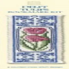 Delft Tulips Bookmark - Cross Stitch Kit Multicolor