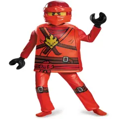 Child's Boys Deluxe LEGO&reg; Ninjago Red Ninja Fire Warrior Kai Costume