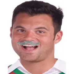 Grey Gray Scoundrel Gentlemen Cowboy November Costume Accessory Moustaches