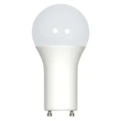 Satco 9.8w 120v A19 LED Frosted White GU24 800 Lumens 3000k