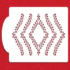 Summertime Garden Monogram Cake Stencil Tier | Cake Decorating Tools | Baking Stencils for Royal Icing, Airbrush, Dusting Powder | Reusable Plastic Food Grade Stencil for Cakes | Easy to Use & Clean Cake Stencil | C961 by Designer Stencils