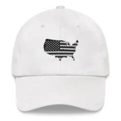 US Flag Patriotic 4th of July Hat White